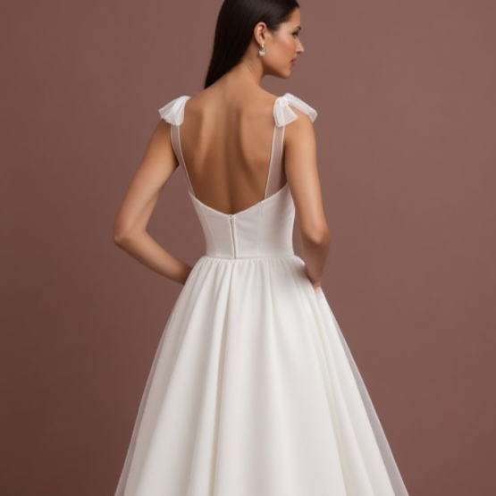 Elegant White Princess Bridal Gown for a Stunning and Refined Wedding Look