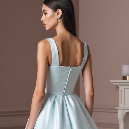 Regal Blue Evening Dress & Prom Dress with Intricate Sequin Work for a Royal Look