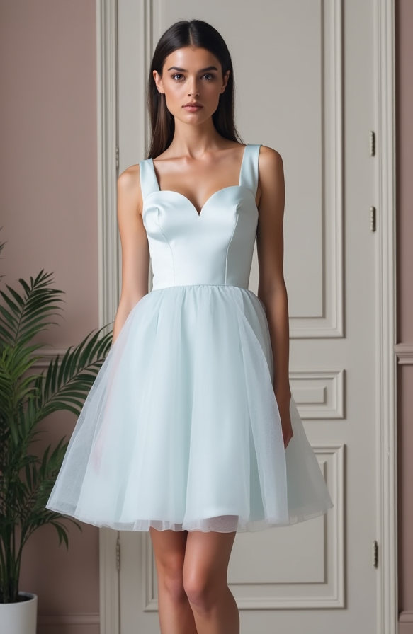 Regal Blue Evening Dress & Prom Dress with Intricate Sequin Work for a Royal Look