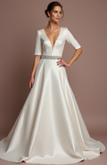 Dreamy White Princess Wedding Dress for Brides Who Want a Magical Moment