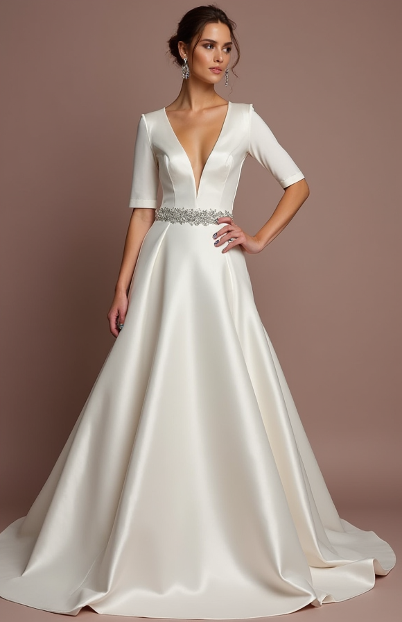 Dreamy White Princess Wedding Dress for Brides Who Want a Magical Moment