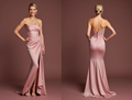 Bold Pink Evening Dress & Prom Gown with Asymmetrical Hem for a Trendy Style