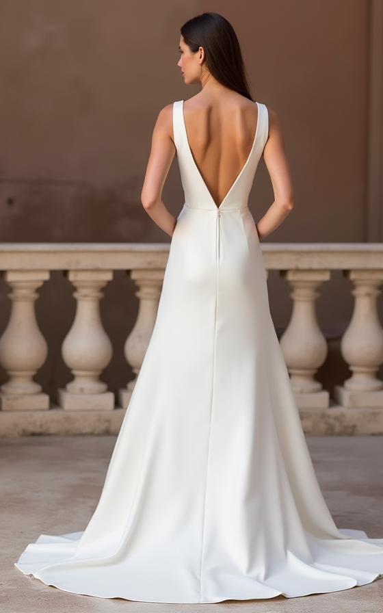 Timeless White Princess Wedding Dress with Satin Skirt and Beaded Corset Bodice