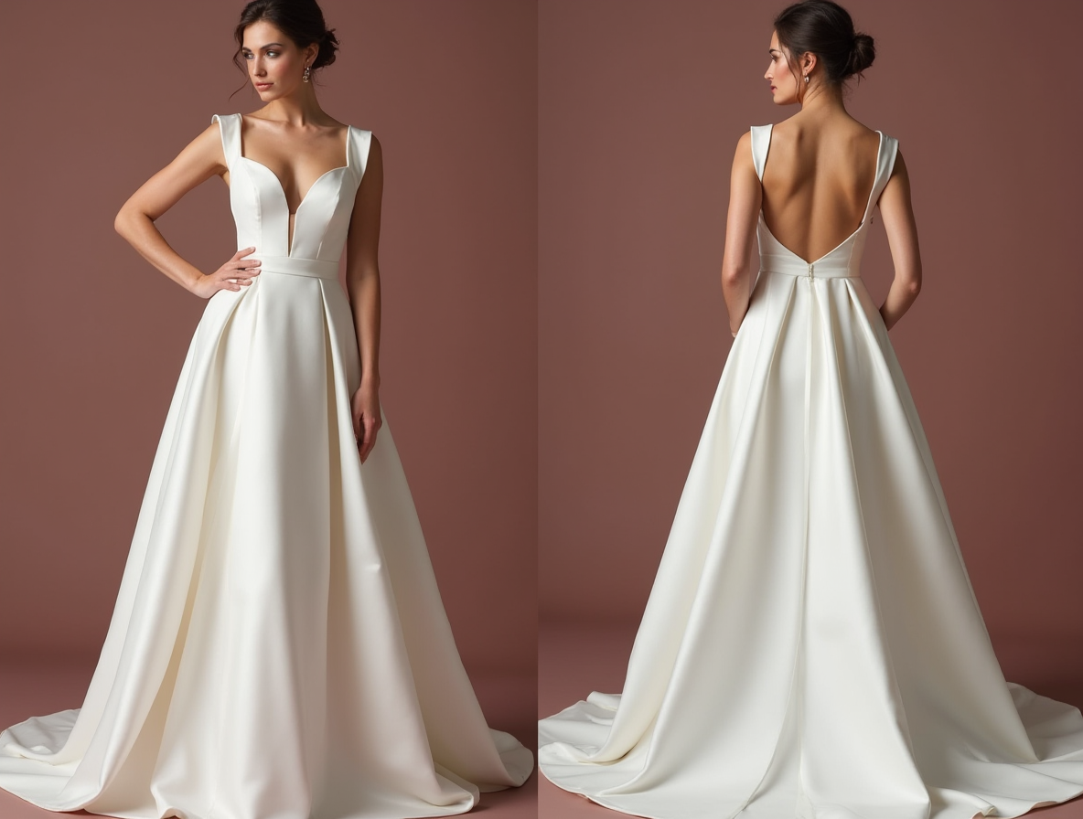 Classic White Princess Wedding Dress with Floral Lace and Elegant Beading