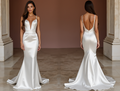Mermaid White Wedding Dress with a Bold Strapless Design for a Modern Touch