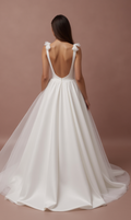 Romantic White Princess Ball Gown with Sweetheart Neckline and Sparkling Embellishments