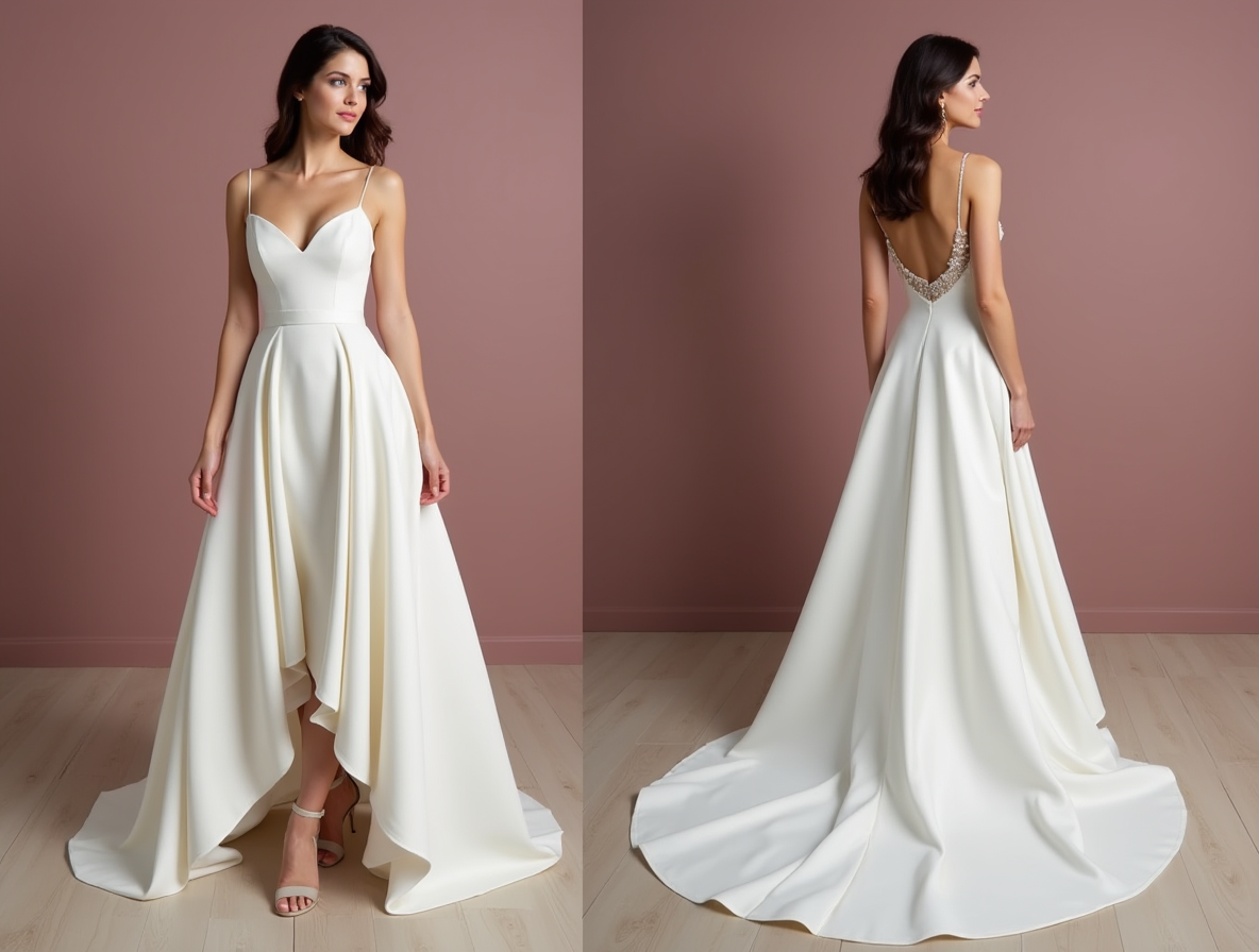 Elegant White Mermaid Wedding Dress with a Structured Bodice for a Sleek Look