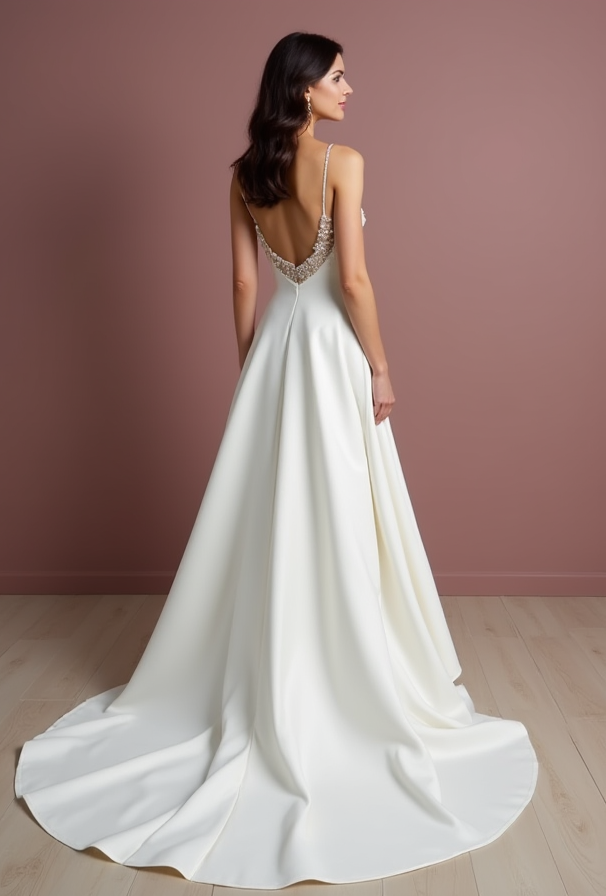 Elegant White Mermaid Wedding Dress with a Structured Bodice for a Sleek Look