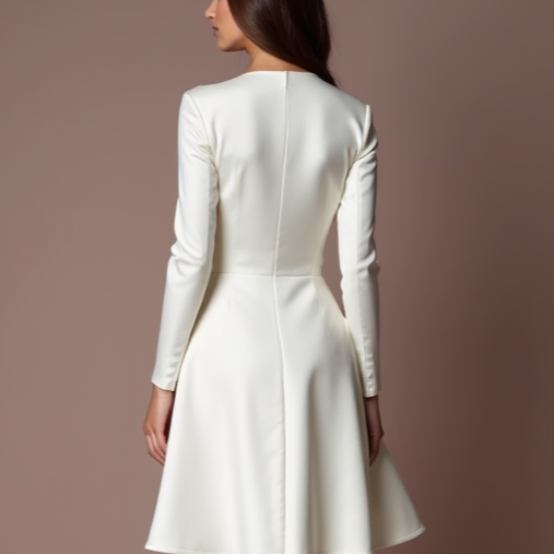 Sexy White Mini Short Wedding Dress with a Sheer Skirt for a Bold and Elegant Look