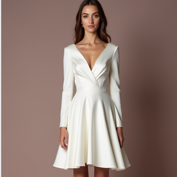 Sexy White Mini Short Wedding Dress with a Sheer Skirt for a Bold and Elegant Look