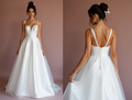 Show-Stopping White Princess Wedding Dress with Layers of Tulle and a Beaded Waist