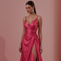 Sophisticated Evening Dress and Prom Gown with Satin and Lace for a Luxe Feel