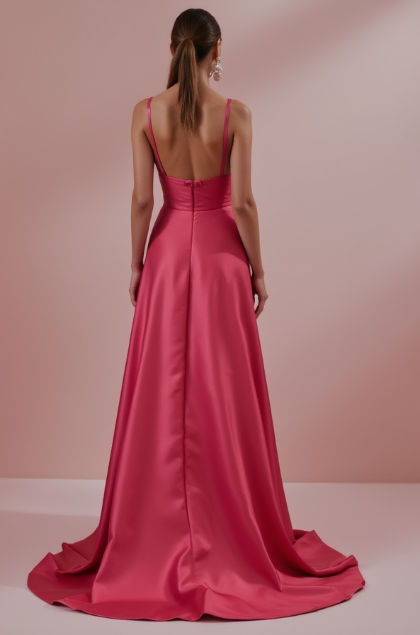 Sophisticated Evening Dress and Prom Gown with Satin and Lace for a Luxe Feel