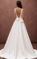 A-Line Wedding Dress with a Sparkling Sequin Detail for a Glamorous Look