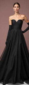 Black Wedding Dress with a Victorian-Inspired Gothic Silhouette