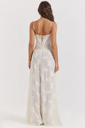 Dreamy A-line Weeding Dress Simple Sleeveless Bride Robe Elegant Appliques Floor-length Bridal Dresses Vestidos De Novia