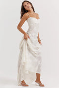 Dreamy A-line Weeding Dress Simple Sleeveless Bride Robe Elegant Appliques Floor-length Bridal Dresses Vestidos De Novia