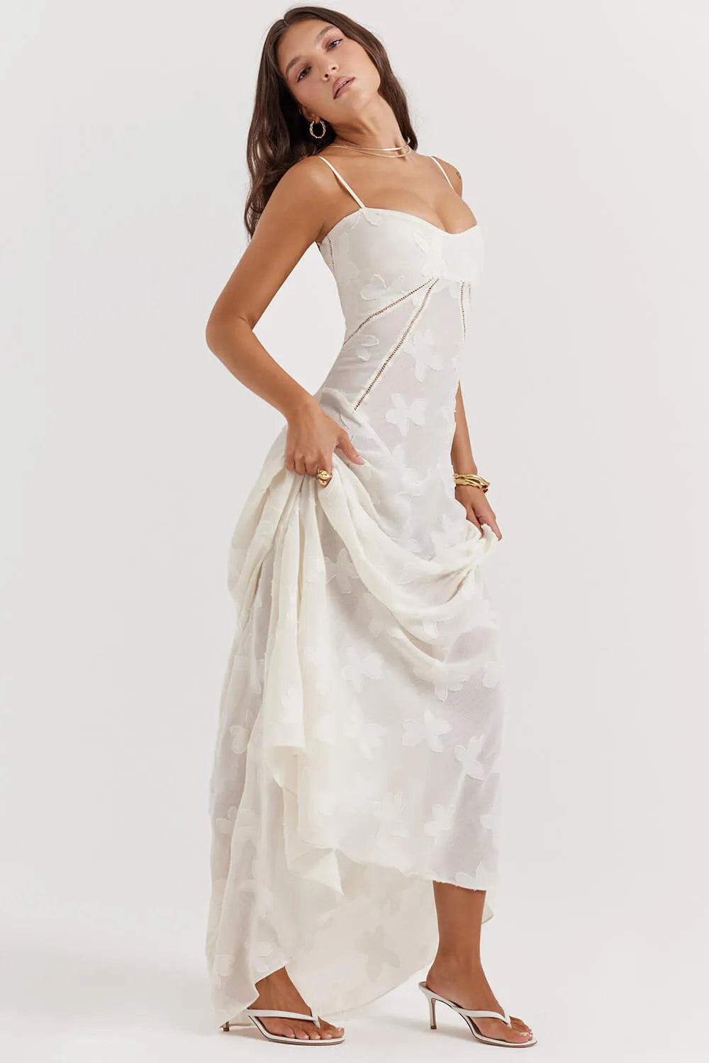 Dreamy A-line Weeding Dress Simple Sleeveless Bride Robe Elegant Appliques Floor-length Bridal Dresses Vestidos De Novia