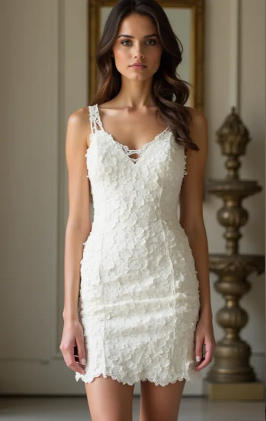 Short Wedding Dress for Elopement, Beach, and Destination Weddings