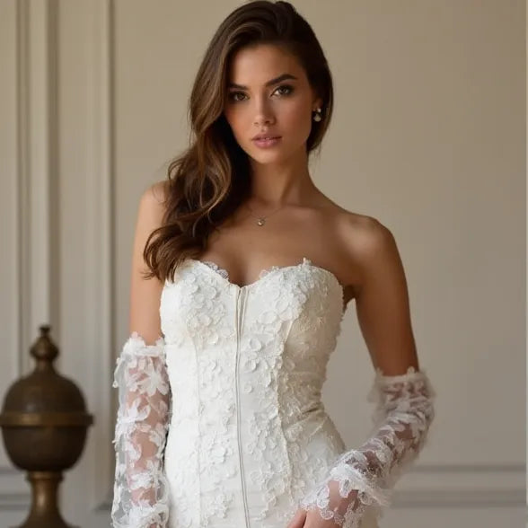 Short Wedding Dress with Classic Charm and Modern Elegance
