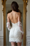 Short Wedding Dress with Classic Charm and Modern Elegance
