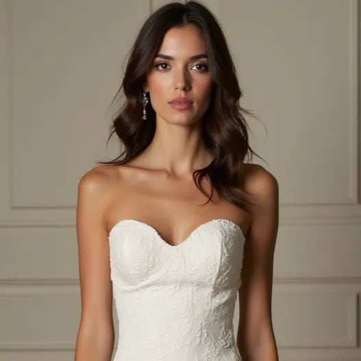 Short Wedding Dress with Stunning Details for Trendy Brides