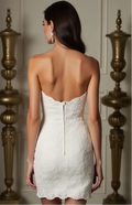 Short Wedding Dress with Stunning Details for Trendy Brides