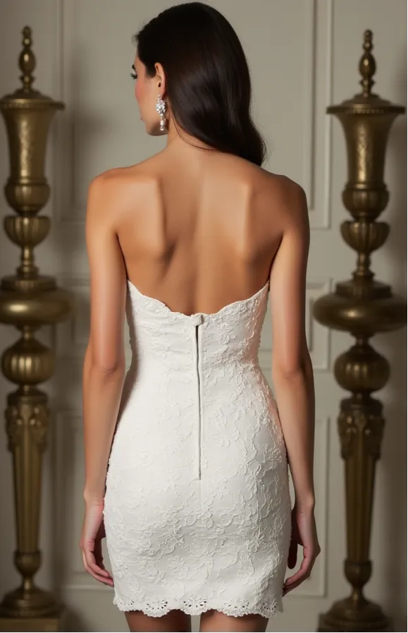 Short Wedding Dress with Stunning Details for Trendy Brides