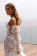 Romantic Sweetheart Neck Wedding Dress Classic 3D Flower Bridal Gown Elegant Lace Mermaid Long Bride Robe Vestidos De Novia