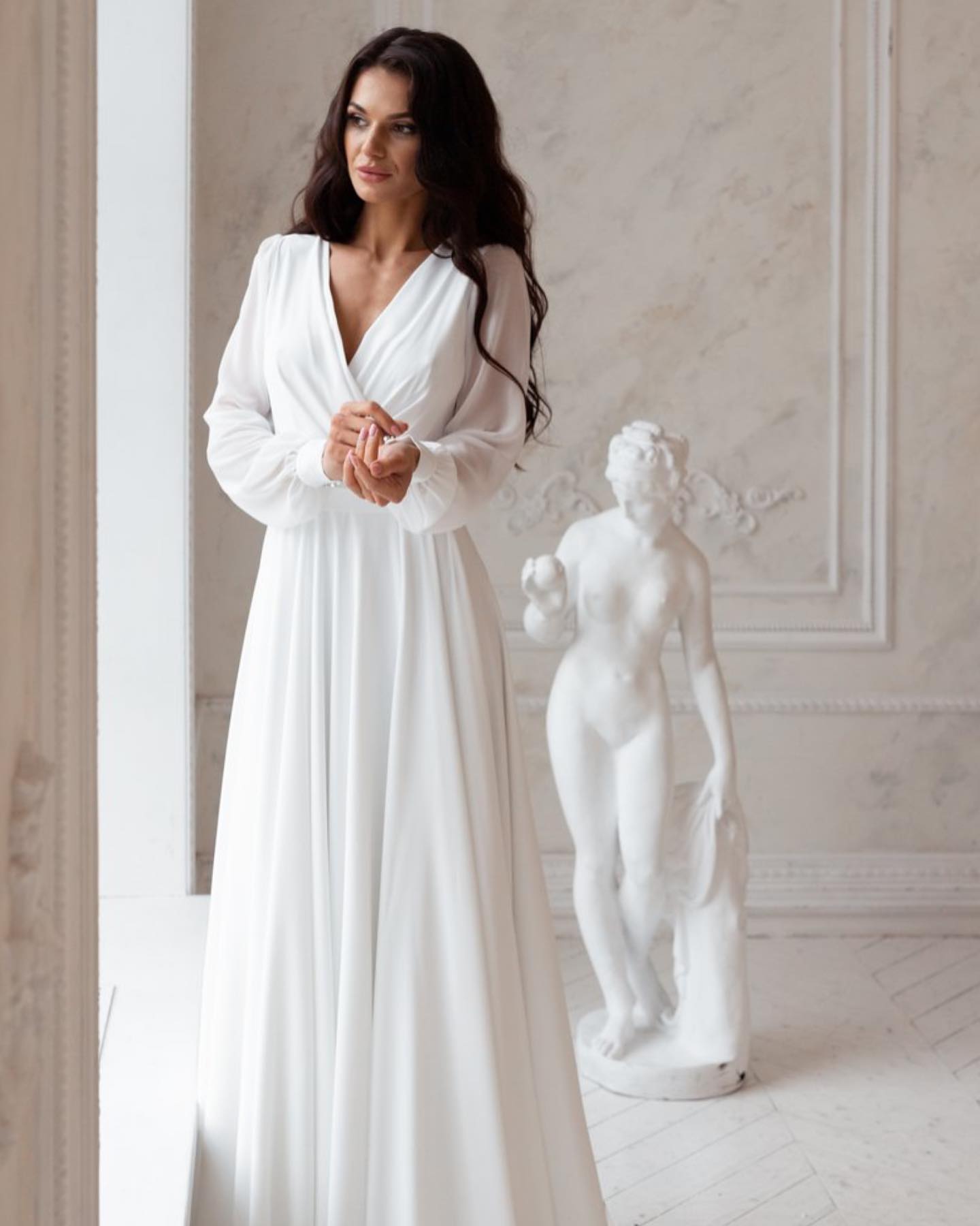 Store de luxe Robes de mariée en mousseline