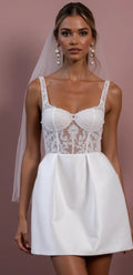 Mini Wedding Dress for Petite Brides Who Want a Timeless Look