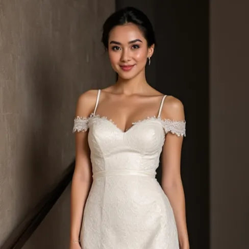 Mini Wedding Dress with Unique Features for a Standout Look