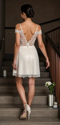 Mini Wedding Dress with Unique Features for a Standout Look