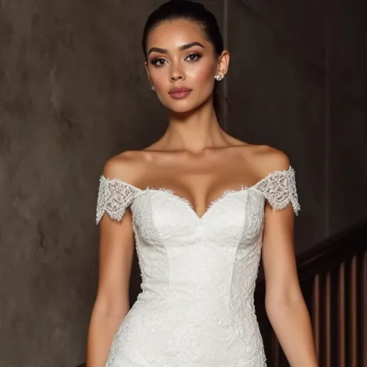 Mini Wedding Dress with Romantic Accents for a Modern Bridal Look