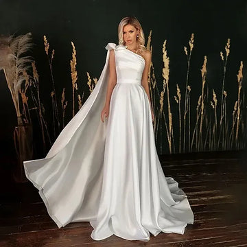 Châle simple robes de mariée en satin sexy