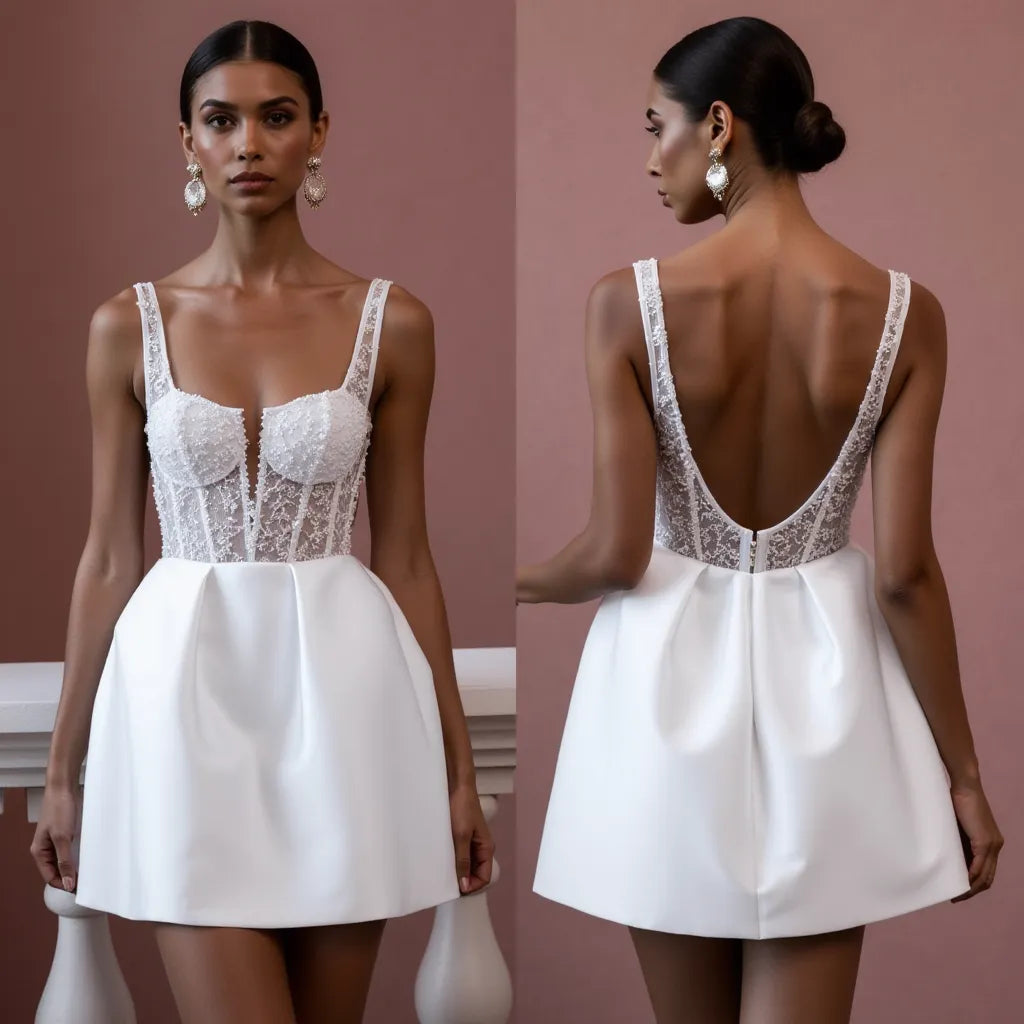 Mini Wedding Dress for a Fun and Flirty Bridal Reception Outfit