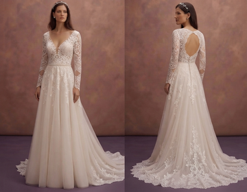 A-Line Lace Wedding Dresses with Romantic Silhouettes
