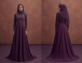 A-Line Muslim Prom Dresses with Full Coverage Elegance