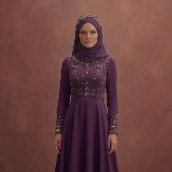 A-Line Muslim Prom Dresses with Full Coverage Elegance
