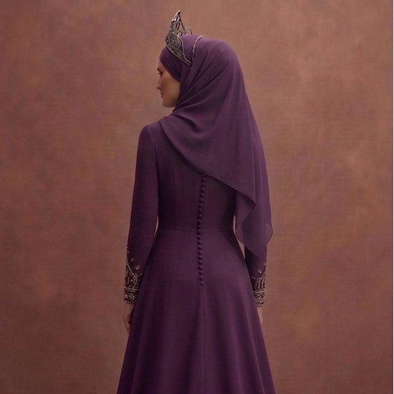 A-Line Muslim Prom Dresses with Full Coverage Elegance