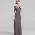 Mother Of The Bride Dress - Formal Customized Mother of Dresses Appliques Evening Gowns A Line Elegant Party Dress Lace Half Sleeve robes invitée mariage