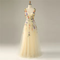 Fairy Tulle Appliques Prom Dress Sweetheart Spaghetti Strap Floor Length Homecoming Dress vestidos de graduación As Picture