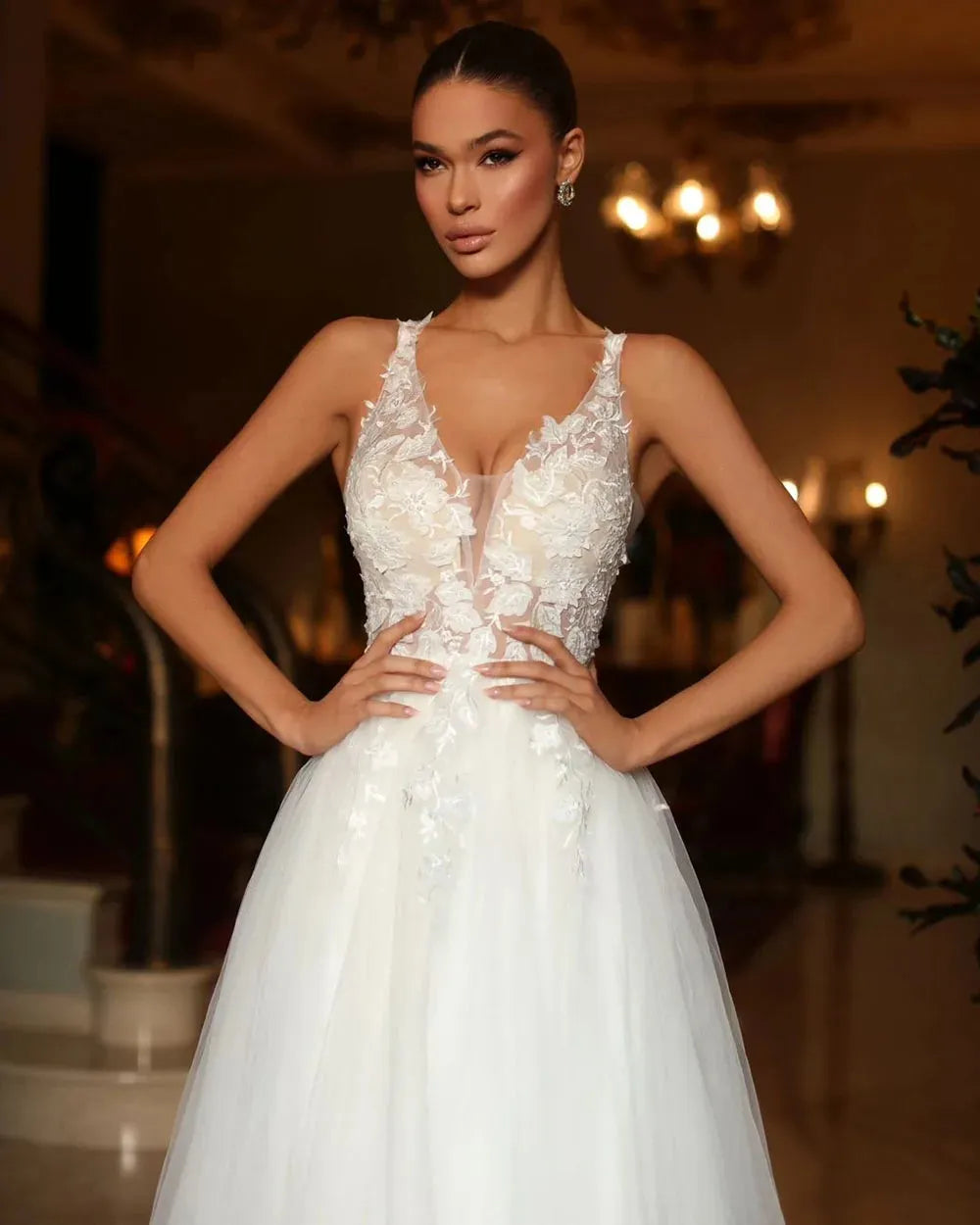 Elegant Wedding Dresses For Pregnant Women Bride Dress Backless Tulle