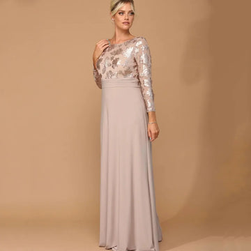 Formal Customized Mother of Dresses Elegant A Line Bride Party Dress Lace Floor Length Evening Gowns robes invitée mariage picture color 2