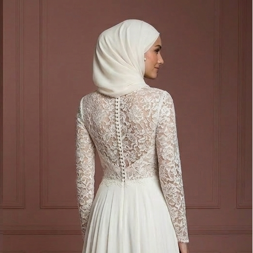 Affordable Hijab Bridal Gown Budget Modest Wedding Dress Muslim