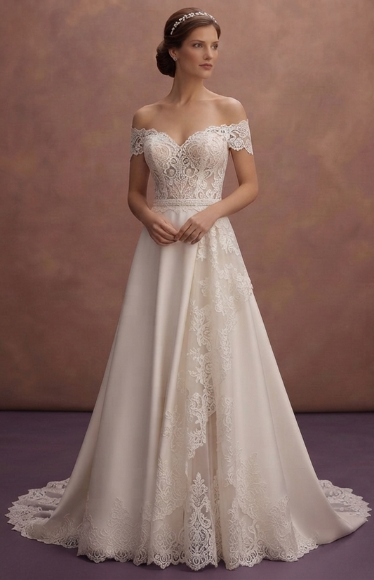Alençon Lace Wedding Dresses with Classic Elegance