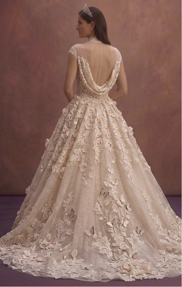 Appliqué Lace Wedding Dresses with Romantic Texture