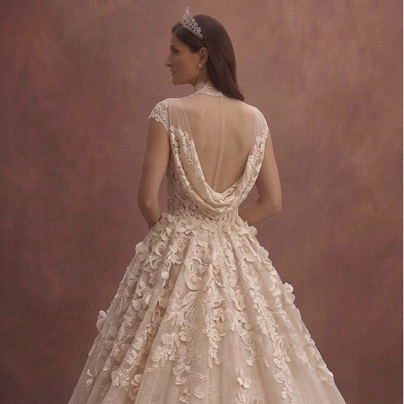 Appliqué Lace Wedding Dresses with Romantic Texture