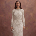 Art Deco Beaded Wedding Dresses with Glamorous Details