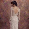 Art Deco Wedding Dresses with Glamorous Beading